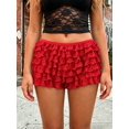 thumbnail image 5 of Women Lolita Bloomers Ruffle Shorts Lace Layered Mini Pettipants for Summer Going Out Party Club, 5 of 10