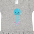 thumbnail image 4 of Inktastic Cute Jellyfish, Little Jellyfish, Blue Jellyfish Girls Toddler Dress, 4 of 5