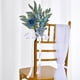 thumbnail image 1 of Ramo de flores de seda para respaldo de silla de boda | Decoración de rosas artificiales y hojas verdes | Accesorios florales para pasillos de hotel con lazo | Decoración romántica y duradera pa, 1 of 5