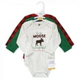 thumbnail image 2 of Hudson Baby Cotton Long-Sleeve Bodysuits, 3- Pack, Newborn- 24 Months, 2 of 5