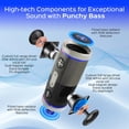 thumbnail image 3 of TREBLAB HD77 - Altavoz Bluetooth Portátil - Potente Sonido 360°, Audio 30W con Graves Impactantes, Batería 20H, IPX6 Resistente al Agua, Antigolpes, Estéreo TWS, Altavoz Bluetooth Inalámbrico para Ext, 3 of 5