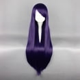 thumbnail image 2 of Unique Bargains Wigs for Women 31" Deep Purple Wigs with Wig Cap, 2 of 6