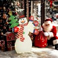 thumbnail image 2 of Outsunny 4FT Lighted Snowman, Christmas Decoration for Outdoor Holiday, 2 of 10