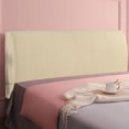 thumbnail image 4 of CaiYueKe Full Wrap Headboard Cover, Stretchable Dustproof Headboard Protector, Soft Padded Headboard Slipcover, Elastic Hem, Machine Washable, Modern Solid Color Bed Headboard Cover, 4 of 7