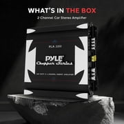 Pyle 1,400-watt 2-channel Vehicle Audio Amplifier, Black, 4.99 lb