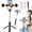 black, variant on 6 in 1 Selfie Stick with Fill Light, Cellphone Selfiestick with Remote, Bluetooth Remote Control,and Stable Three-Legged Support, Selfie Stick for Video Recording