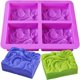 thumbnail image 1 of Moldes decorativos para jabón hechos a mano, moldes de silicona de grado alimenticio con patrones únicos, bandeja antiadherente flexible para hornear y hacer jabón de manera creativa, diseño elegante, 1 of 5