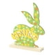 thumbnail image 1 of Recortes de conejito de Pascua de madera, decoración pequeña de mesa de madera, lindos recortes de madera de Pascua. Estilo 6, 1 of 9