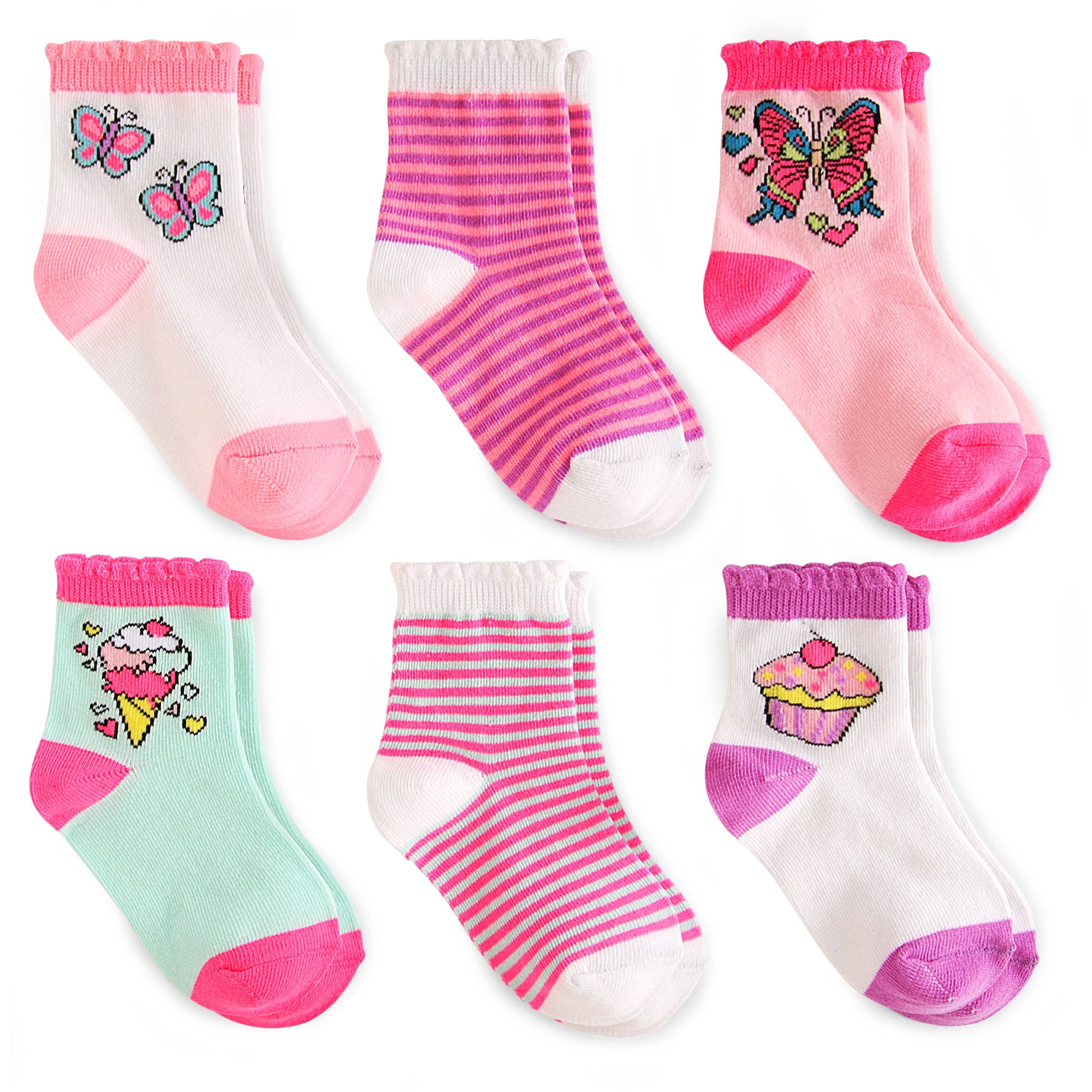 2 Pairs USF Youth Socks ~ Girls ~ Toddler and Child sizes ~ Officially Licensed 