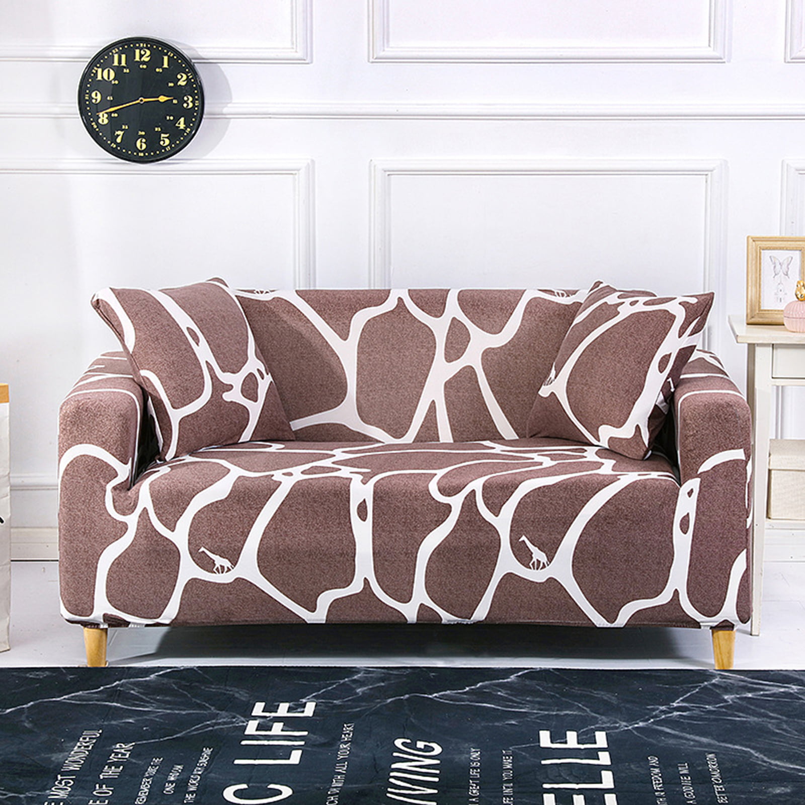 Deconovo 1/2/3 Seat Sofa Cover Couch Slipcover Pet Dog Mat Furniture Protector 