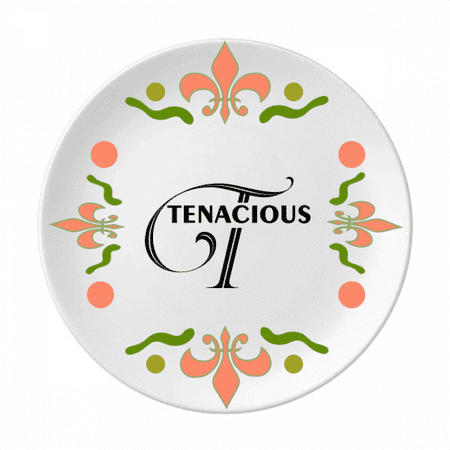 

Letter Expression Teens Art Deco Fashion Flower Ceramics Plate Tableware Dinner Dish