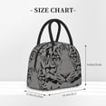 thumbnail image 2 of XMXT Lunch Bag Women, Tiger Art Pattern Grey Large Lunchbox Insulated Lunch Box for Work School, Gray, 2 of 9