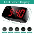 thumbnail image 5 of MINKUROW Alarm Clock Digital LED Clock Voice Control Snooze Time Temperature Display Night Mode Desktop Clocks, 5 of 7