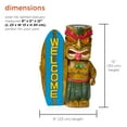 thumbnail image 5 of Alpine Corporation Solar Tiki with Welcome Surf Board Statuary and LED Lights, 5 of 14