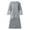 Grey, variant on TiaoBug Womens Bride Formal Dress 2 Piece Outfits Half Sleeve Tube Dress And Lace Cover Up Evening Gowns Set Grey 4XL