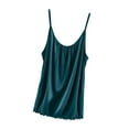 thumbnail image 2 of SDNall Blouse pour Femmes Unie Décontractée Mode Col Rond Régulière Sans Manches Hauts de Nuit, 2 of 9