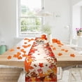 thumbnail image 3 of Fall Table Runner 71x13inch Fall Leaves Seasonal Linen Table Runner for Kitchen Dining Table Fall Decorations for Home Party (Maple Leaves), 3 of 6