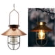 thumbnail image 2 of Lámpara de farol solar vintage decorativa con varilla de hierro para colgar. Bronce, 2 of 9