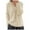 Beige-Sweaters, variant on Women's Ribbed Knit Sweater Cozy Quater Zip Up Hooded Pullover Loose Solid Color Long Sleeve Tops