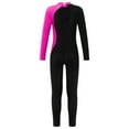 thumbnail image 2 of Sholeno Kids Girls Long Sleeve Gymnastics Leotards Sparkle Ballet Dance Unitards Tumbling Outfits Hot Pink 8, 2 of 5
