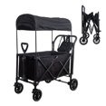FUNYARD Stroller Wagon for 2 Kids ,Cart Stroller Folding Wagon Push