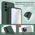 thumbnail image 2 of Étui pour Samsung Galaxy A55 5G, Étui en Silicone Souple avec Protection de Caméra Améliorée, Étui Mince Antichoc avec Doublure en Microfibre Anti-Rayures, Vert, 2 of 4