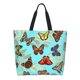 thumbnail image 1 of Fotbe Multicolored Butterflies Bolsa Tote Estética de Lona con Estampado para Mujer - Bolsa Reutilizable de Hombro Casual para Vacaciones, Compras, Trabajo y Gimnasio, 1 of 8