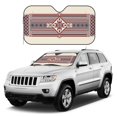 thumbnail image 2 of Fuzoiu Fashion Tatreez Print Car Windshield Sunshade,Foldable Reflective Sun Visor,Windshield Sun Shade,UV Rays Sun Visor Shade,Auto Front Sun Shield Shade-Small, 2 of 8