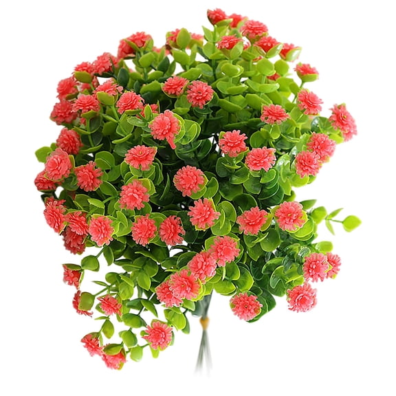 Clearance Artificial flowers under $1,1 Bundles Artificial Flowers Cemetery Flower Plastic Memorial Bouquet For Hanging Window Box Home Table Centerpieces Decor