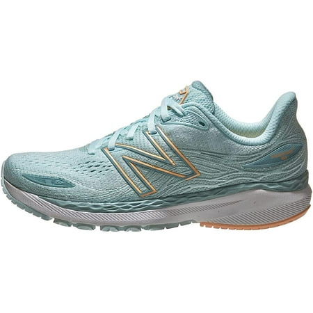 New Balance Fresh Foam 860 v12 Running Shoe - Pale Blue Chill/Light Mango - Wide Pale Blue Chill/Light Mango 5