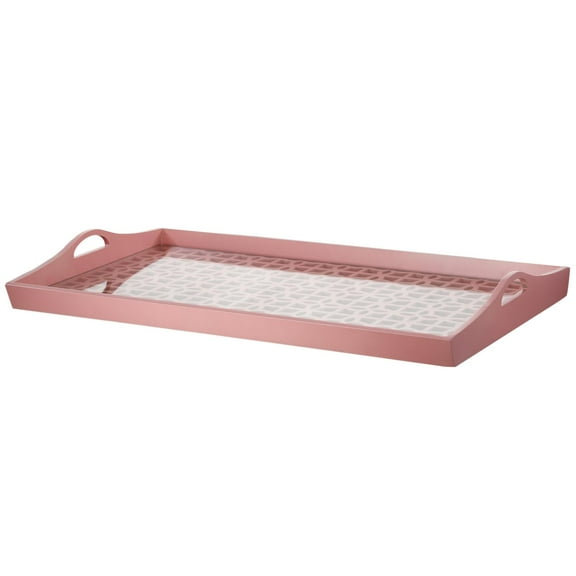 A & B Home Urban Vogue Tray in Pink Finish KIH39284-PINK