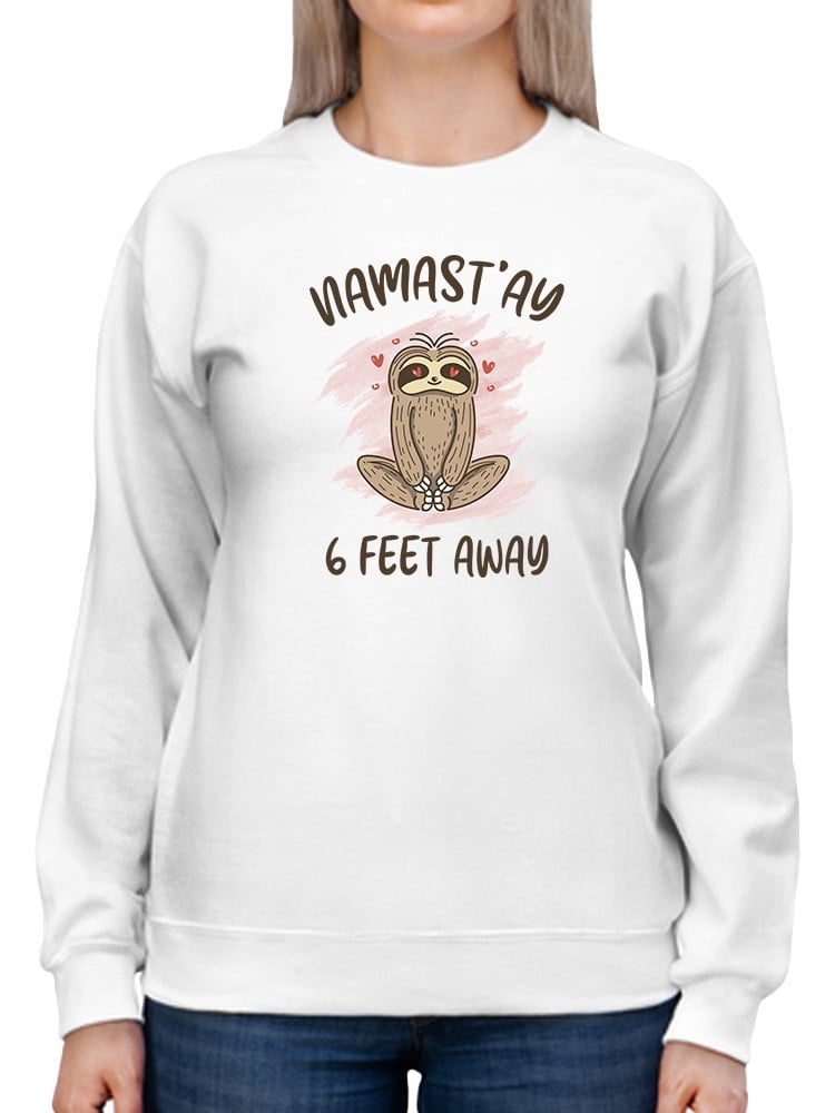 Namaste Little Sloth Sweatshirt Women 