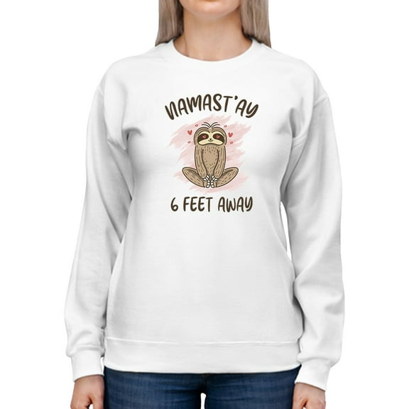 Namaste Little Sloth Sweatshirt Women -GoatDeals Designs, Female 5X-Large