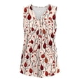 thumbnail image 3 of ZGRBOU Plus Size Floral Print Tank Tops for Women Summer Sleeveless V Neck T-Shirts Fashion Casual Loose Fit Tunics Shirts, 3 of 5