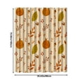 thumbnail image 3 of Thanksgiving Shower Curtain Waterproof Bathroom Decor Pumpkin Pattern EVA Material - Easy Installation Festive Atmosphere(A), 3 of 6