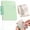 Light Green, variant on 1-Pack Mini Discbound Notebook, A7 Pocket-Sized Removable Notepad with Loose-Leaf Paper, Refillable Memo Book with Frosted Cover for Notes and Lists, 4.1x2.9 inch (White)