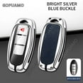 thumbnail image 4 of For Nissan A 4 buttons key case X-trail T33 Qashqai J12 Teana Remote Protect Shell Zinc alloy+leather Car Key Case Cover, 4 of 13