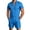 A-Blue10, variant on XIAOCHA Stand Collar Romper for Women Hidden Zipper Front Short Sleeve Casual Short Jumpsuit