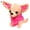 Rose Red, variant on HEVIRGO 17cm Cute Mini Chihuahua Dog Plush Toy Soft Stuffed Animal Doll Birthday Gift
