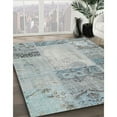 thumbnail image 2 of Ahgly Company Indoor Rectangle Contemporary Slate Gray Patchwork Area Rugs, 2' x 5', 2 of 6