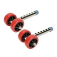 thumbnail image 1 of Ruedas de Caminante, Acero inoxidable 1 par rodante flexible 6 niveles alguras reemplazo de servicio pesado ruedas walker ajustables para al aire libre, 1 of 7