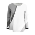 thumbnail image 4 of My Orders TaLove Long Sleeve Shirts For Women Cotton,Women Blouses For Seniors White Womens Lightweight Long Sleeve Summer Tops Shirts For Women PackageFall Outfits For Women 2025, 4 of 5