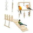thumbnail image 2 of Juguetes para Cacatúa Unique Bargains, Juguetes para Aves, Columpio para Loro con Escalera y Plataforma de Masticar, 8 Pcs, 2 of 7