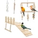 thumbnail image 2 of Juguetes para Cacatúa Unique Bargains, Juguetes para Aves, Columpio para Loro con Escalera y Plataforma de Masticar, 8 Pcs, 2 of 7