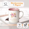 thumbnail image 4 of Christian Encouragement Gifts for Women - Pink Coffee Mug with Gold Metallic Accents and Scripture Verse"Strength and Dignity" Proverbs 31:25 Cute Coffee Mug for Women (14-Ounce Ceramic), 4 of 6