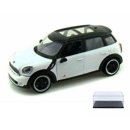 Diecast Car & Display Case Package - Mini-Cooper S Countryman, White - Showcasts 73353 - 1/24 Scale Diecast Model Toy Car w/Display