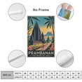 thumbnail image 2 of Prambanan Temple Pride of Java Vintage Travel Poster Retro Indonesia Hindu Monument Wall Art Print Print Poster, 2 of 8