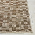 thumbnail image 4 of Livabliss Outdoor Rugs, 6x9 Crete Cottage Burnt Sienna Area Rug for Patio, Porch, Deck, Backyard, Waterproof Indoor Outdoor Carpet (6'3" x 9'), 4 of 7