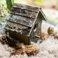 thumbnail image 2 of Birch Wood Decorative Bird House, 2 of 9