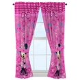 thumbnail image 1 of Juego de cortinas para ventana Jay Franco Minnie Mouse Pink Kids, 160 x 160 cm, 1 of 4